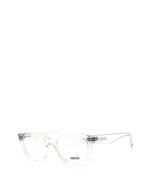 Versace White Medusa Rectangle-Frame Glasses for men