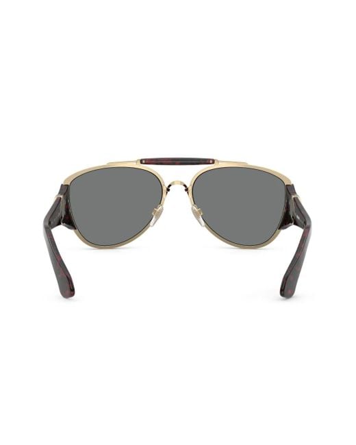 Burberry Gray Pilot-Frame Sunglasses