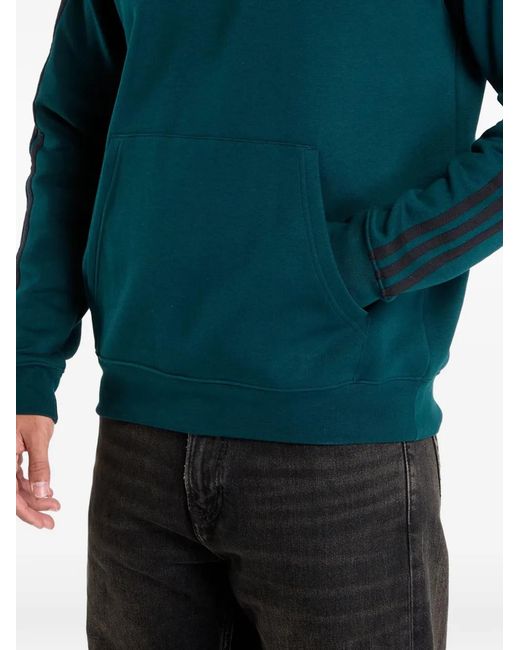 Adidas Green 3-Stripes Hoodie for men