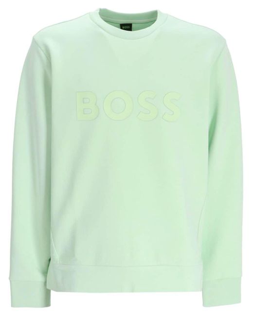 Boss Jersey Sweater in het Green voor heren