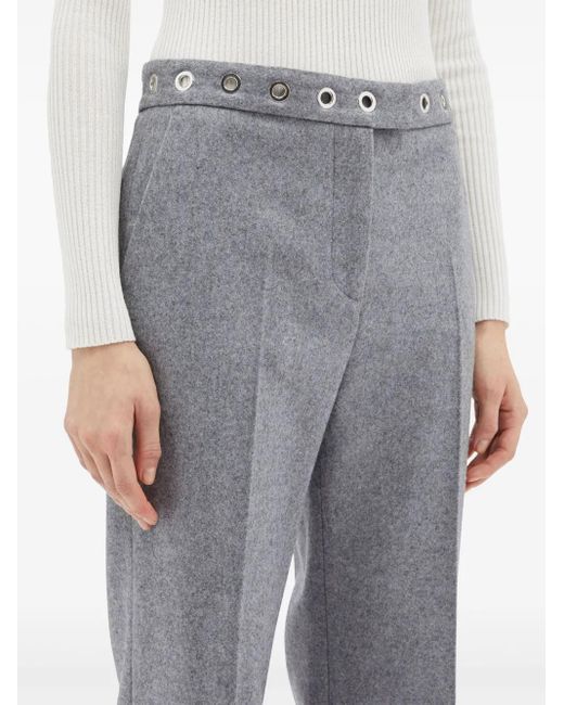 MSGM Pantalon Met Ringlets in het Gray