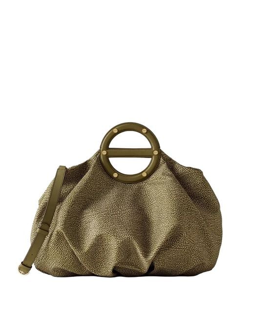 Borbonese Green Jet O.P. Print Clutch Bag