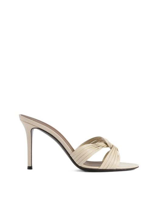 Giuseppe Zanotti White Fara Sandals