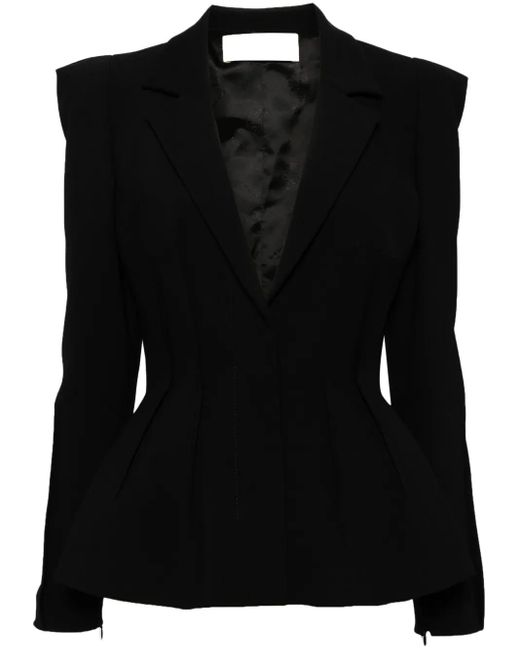 Elie Saab Black Inverted Dart Blazer