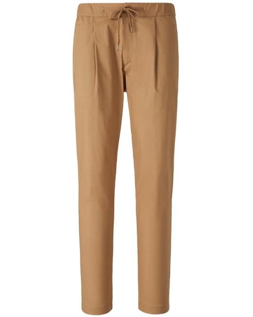 Pantalones rectos con pinzas Herno de hombre de color Natural
