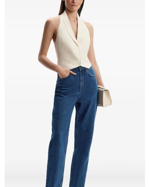 12 STOREEZ Blue Mom-Fit Jeans