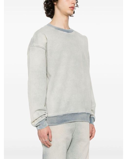 DIESEL Sweater Met Print in het Gray