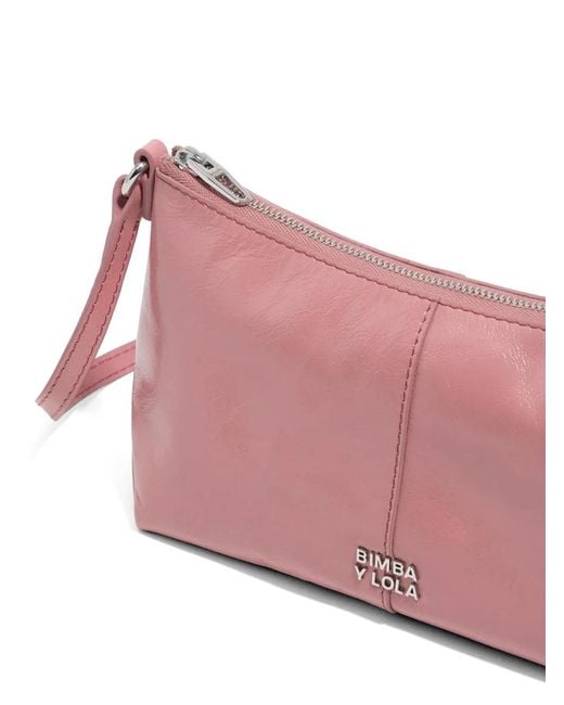 Bimba Y Lola Pink Leather Mini Bag