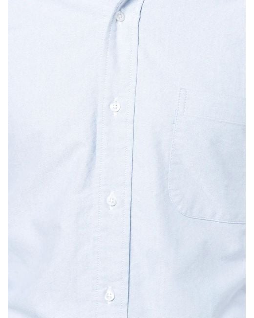 Thom Browne Blue Slim Oxford Shirt for men