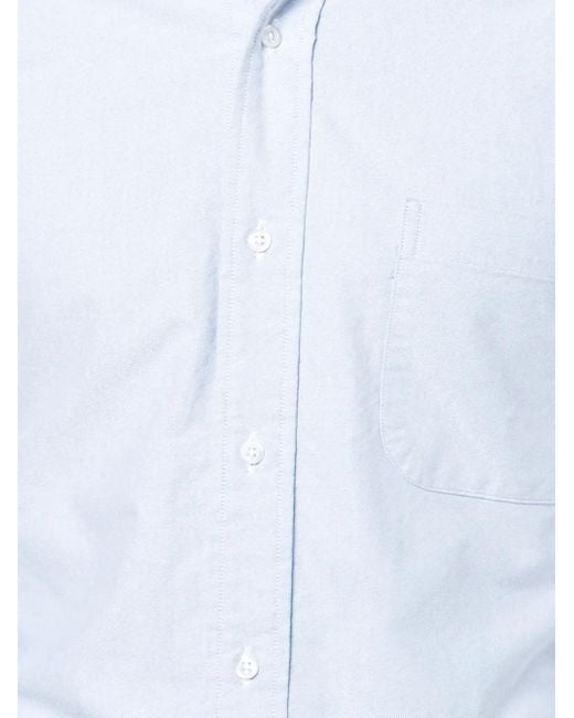 Thom Browne Blue Slim Oxford Shirt for men