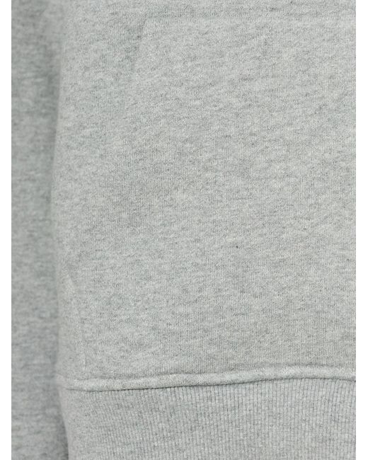 Entire studios Gray Mélange-Effect Hoodie