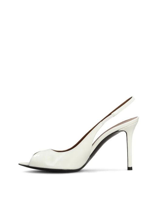 Giuseppe Zanotti White Intriigo Slingback-Pumps 100mm