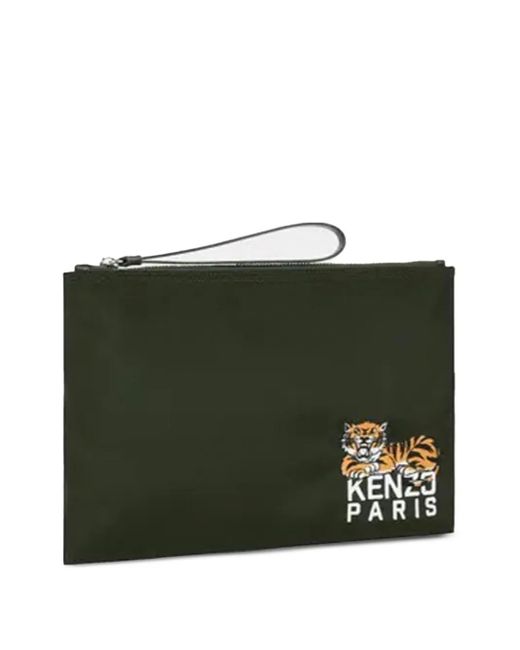 KENZO Green Pouch Bags for men
