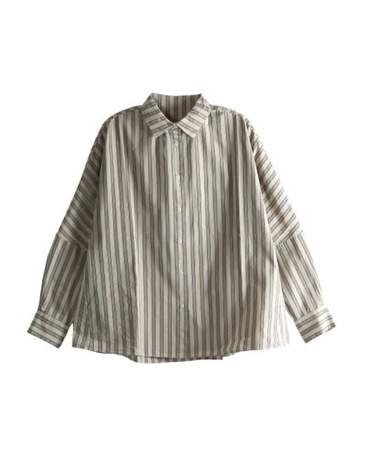 Casey Casey Gray Waga Striped Button-Down Shirt