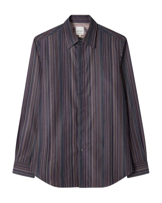 Paul Smith Purple Signature Stripe Shirt for men