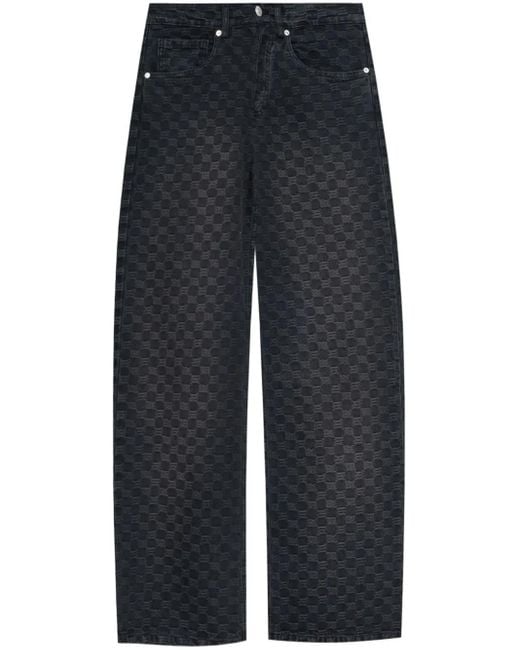 M I S B H V Blue Jacquard Monogram Jeans