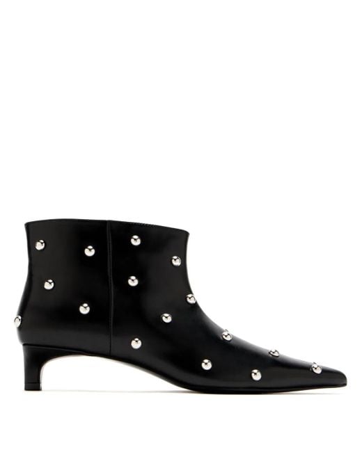 Senso Black 40Mm Stud-Embellished Boots