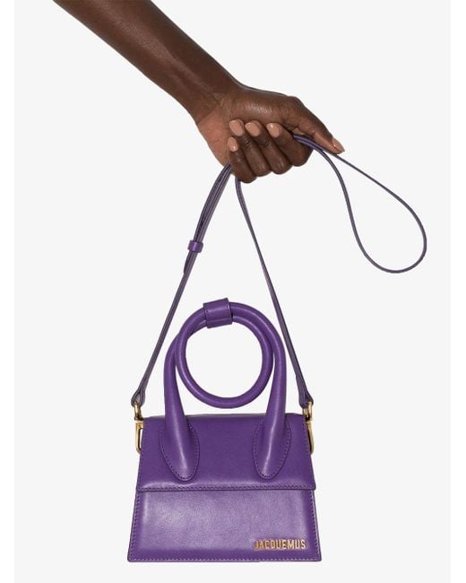 Jacquemus Le Chiquito Noeud Leather Mini Bag in Purple | Lyst Canada