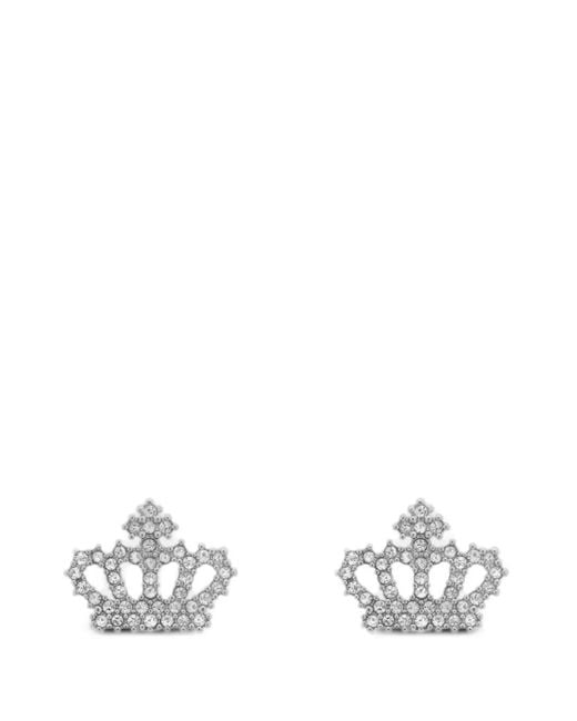 Juicy Couture White Crown Earrings