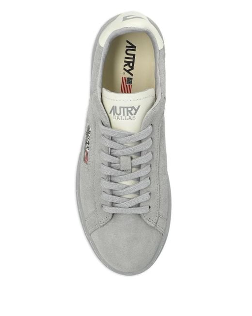 Autry Gray Dallas Low Sneakers