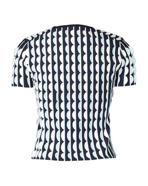 Jonathan Simkhai Black Kendra Patterned T-Shirt