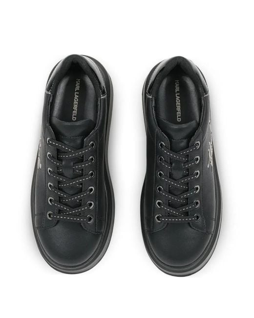 Karl Lagerfeld Black Sneakers mit Logo-Detail