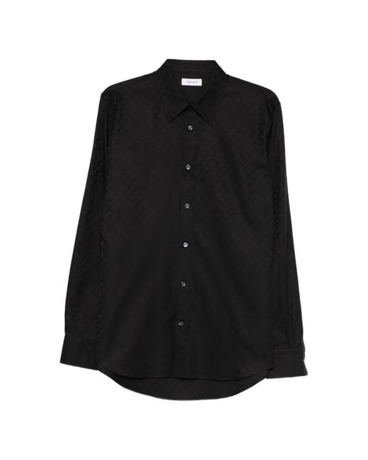 McQueen Black Skull-Pattern Shirt for men