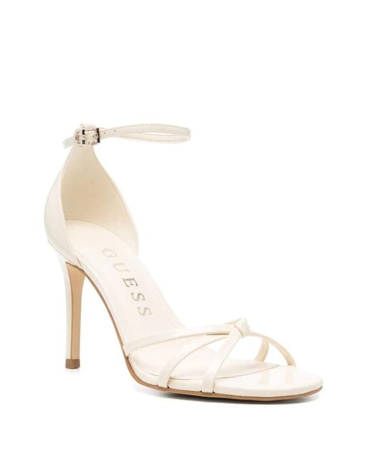 Guess White 100Mm Spring Sandals