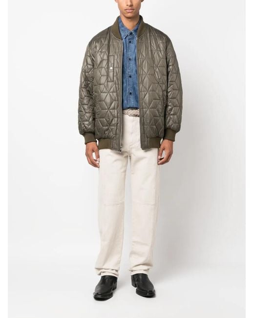 Isabel Marant Brown Otis Reversible Bomber Jacket for men