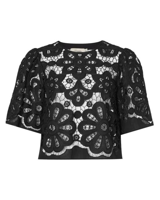 Temperley London Black Guinevere Blouse