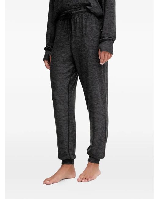 DKNY Black Hooded Pajama Set