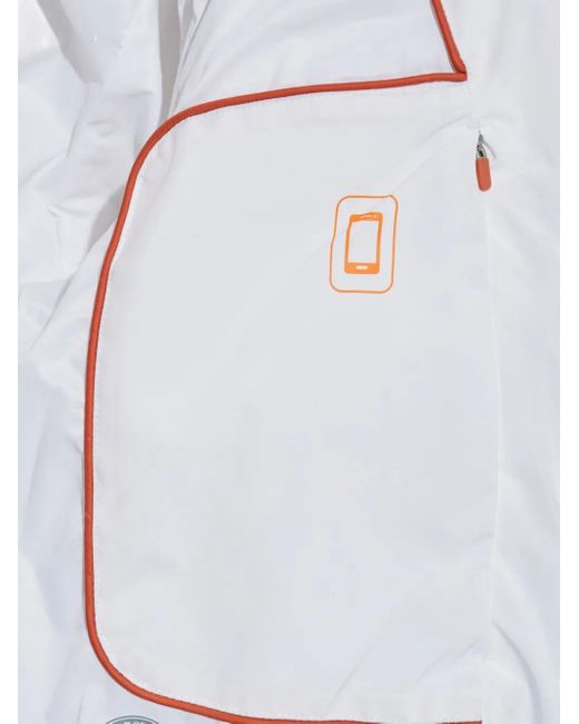 Save The Duck White Arena Hooded Puffer Jacket