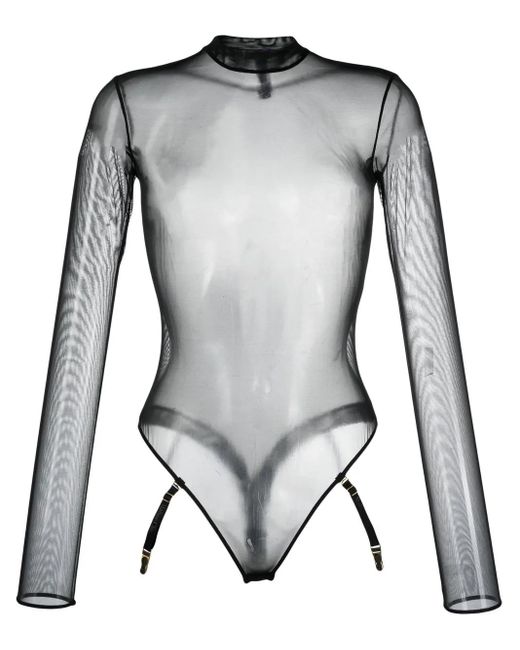 Body Corps À Corps A Maniche Lunghe di Maison Close in Black