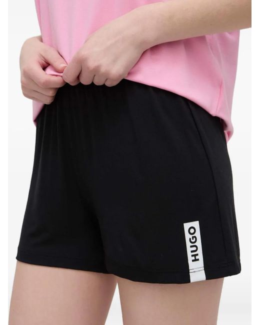 Camisón con logo y cuello redondo HUGO de color Pink