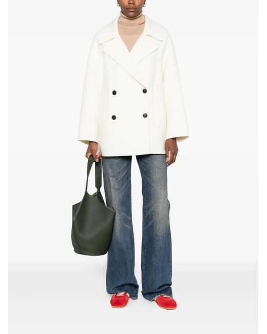 Arma Natural Double-breasted Buttoned Jacket