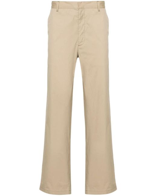 Prada Natural Mid-rise Tapered Trousers for men