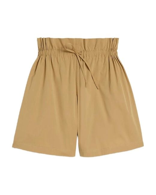 Jil Sander Natural Cotton Poplin Shorts