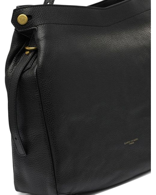 Gianni Chiarini Black Leather Top-Handle Shoulder Bag