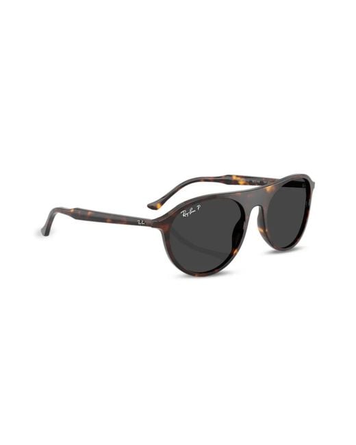 Ray-Ban Black Logo-Lettering Sunglasses