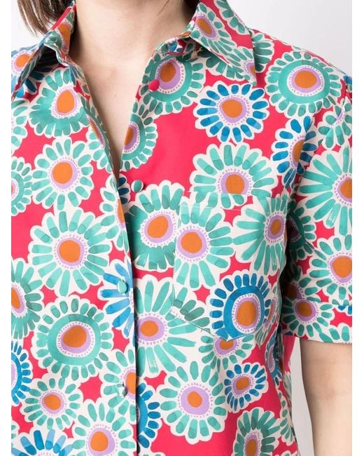 LaDoubleJ Blouse Met Print in het Blue