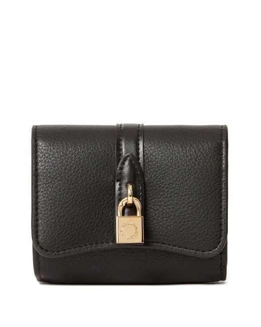 Stella McCartney Black Ryder Padlock Wallet
