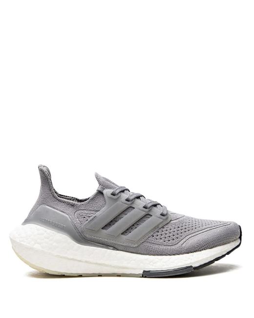 Adidas White Ultraboost 21 Low-Top Sneakers