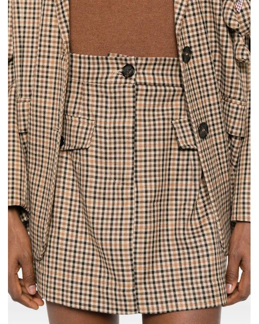 Dixie Natural Plaid Skirt