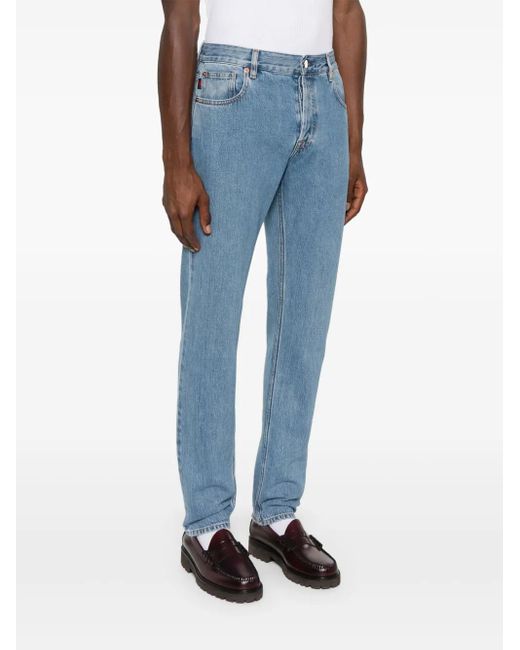 Gucci Blue Web Detail Denim Jeans