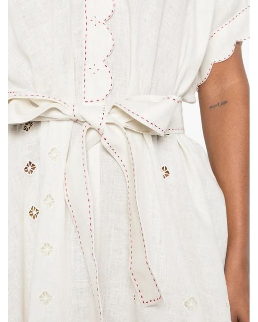 Vita Kin White Sweet Jane Broderie-Anglaise Midi Dress