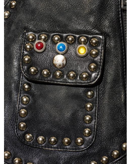 DSquared² Black Stud-Embellished Jacket for men