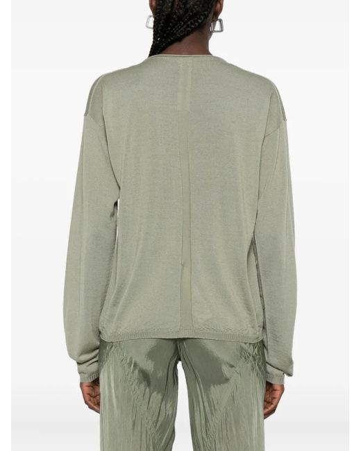 Rick Owens パネル セーター Green