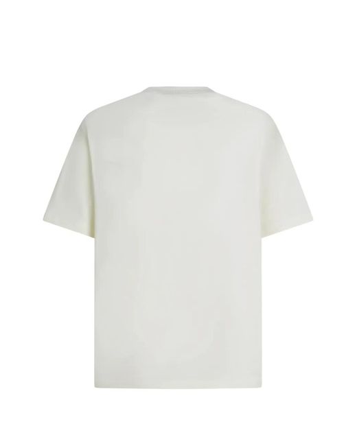 Karl Lagerfeld White Logo-Print T-Shirt for men