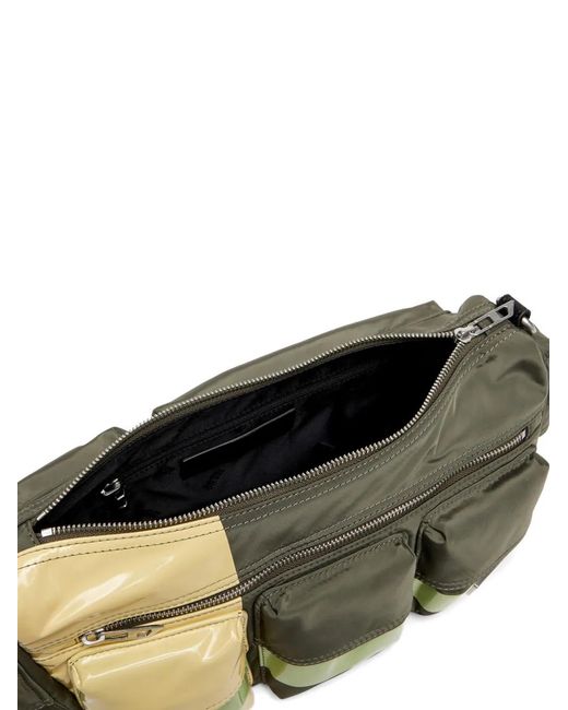 DIESEL Metallic Multi-Pocket Shoulder Bag