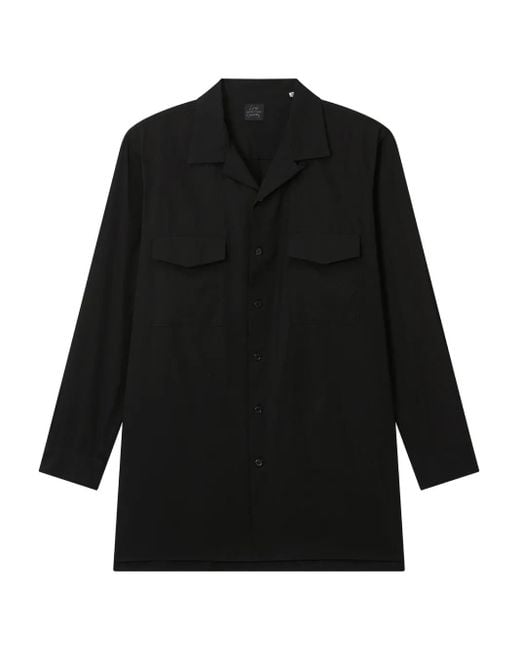 Camicia Con Tasche Con Patta di Yohji Yamamoto in Black da Uomo
